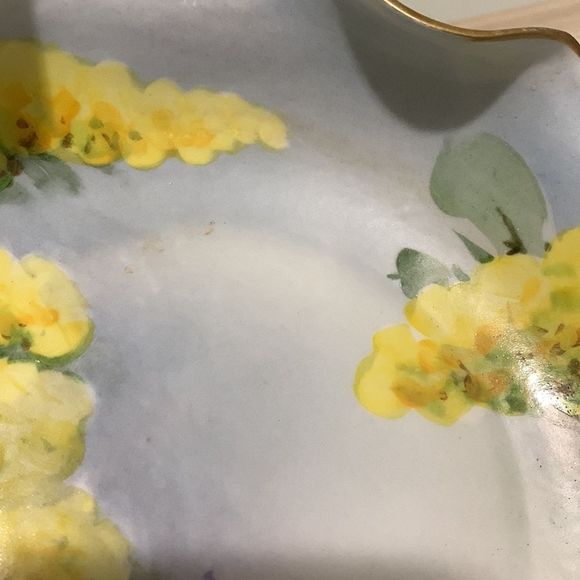 Vintage Ginori Italy Hand Painted Floral Dish - Picture 4 of 16